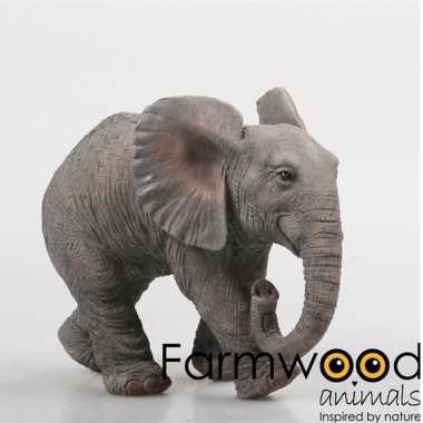 Dierenbeeld olifant 21 cm
