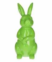 Dierenbeeld haas konijn groen 30 cm