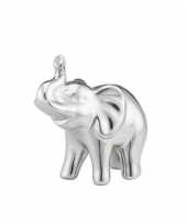 Dierenbeeld olifant 9 cm zilver van dolomiet