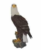 Dierenbeeld zeearend vogel staand op stam 41 cm