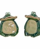 Kikker pad beeldje tuindecoratie 12 cm